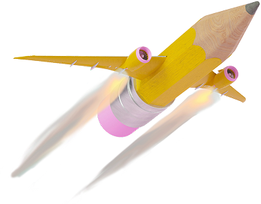 pencil airplane 
